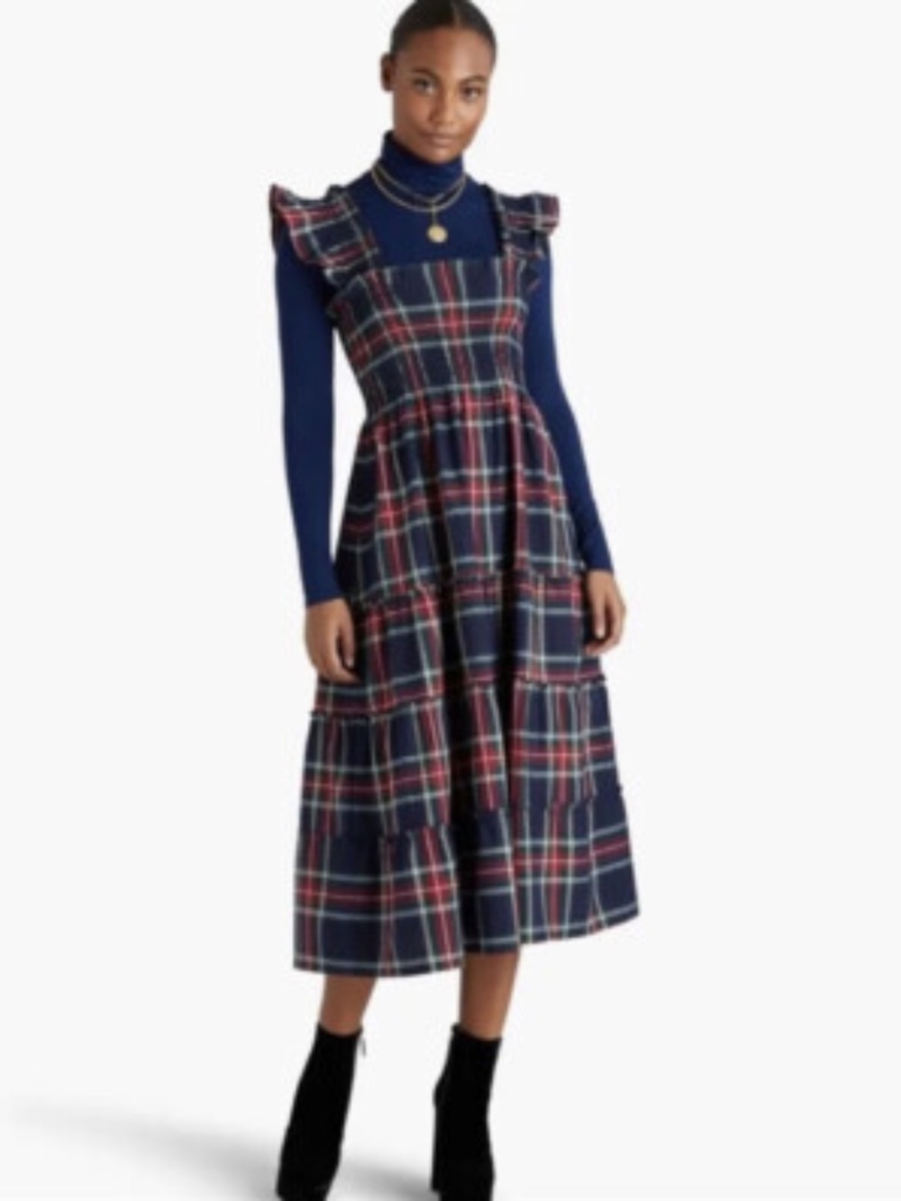 Hill House Home Ellie Dress in Tartan Flannel